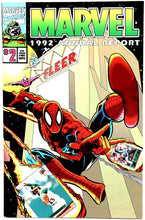 Load image into Gallery viewer, 1992 Marvel Comics Annual Report #2 with Uncut Trading Cards - Spider-Man - Wall Street Treasures