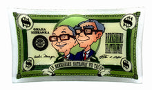 Load image into Gallery viewer, Berkshire Hathaway Glass Plate by Peggy Karr - Warren Buffett and Charlie Munger - Wall Street Treasures