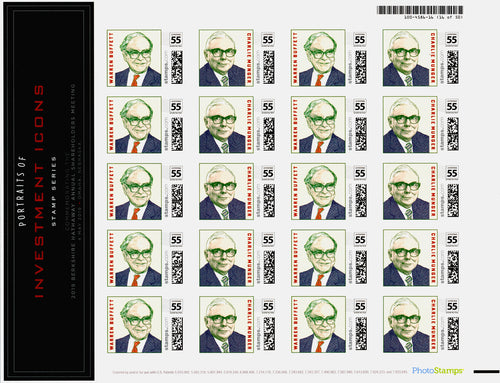 Berkshire Hathaway Investment Icons Series Stamps - 2019 - Wall Street Treasures