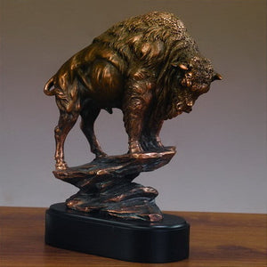 10.5" Buffalo Statue - Wall Street Treasures