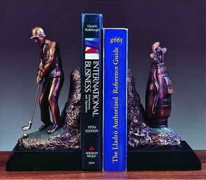 9" Golf Bookends - Wall Street Treasures