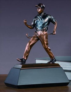 Winner Golf Trophy - Bronzed Statue - 3 Sizes - 9", 10.5", 12" - Wall Street Treasures