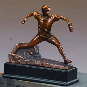 8.5" Baseball Pitcher Statue - Trophy - Wall Street Treasures
