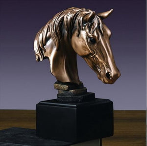 7.5" Horse Head Statue - Wall Street Treasures