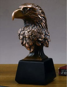 Bald Eagle Head Statue - 3 Sizes - 8", 9", 10.5" - Wall Street Treasures