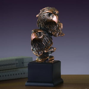 10" Double Eagle Head Statue - Wall Street Treasures
