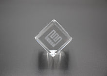 Load image into Gallery viewer, Enron Crystal Paperweight that can &quot;Stand on its Edge&quot; - 2&quot; - Wall Street Treasures