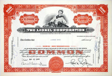 Load image into Gallery viewer, Lionel Corporation Stock Certificate - 1968 - Wall Street Treasures