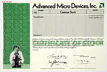 Load image into Gallery viewer, AMD Advanced Micro Devices, Inc. Specimen Stock Certificate - 2000