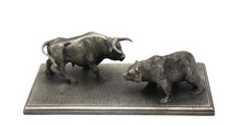 Load image into Gallery viewer, Vintage Pewter Bull and Bear Statue - Wall Street Treasures