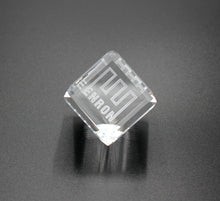 Load image into Gallery viewer, Enron Crystal Paperweight that can &quot;Stand on its Edge&quot; - 1.5&quot; - Wall Street Treasures