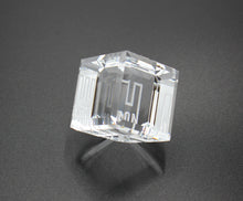 Load image into Gallery viewer, Enron Crystal Paperweight that can &quot;Stand on its Edge&quot; - 1.5&quot; - Wall Street Treasures