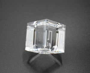 Enron Crystal Paperweight that can "Stand on its Edge" - 1.5" - Wall Street Treasures