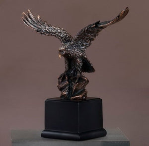 Soaring Eagle Statue - 3 Sizes - 8", 11", 13" - Wall Street Treasures