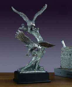 13.5" Flying Eagles Statue - Wall Street Treasures