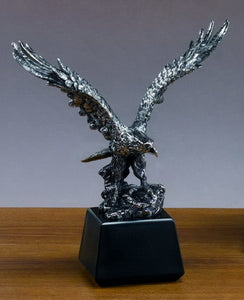 Silver Eagle Statue - 3 Sizes - 9.5", 11.5", 13.5" - Wall Street Treasures