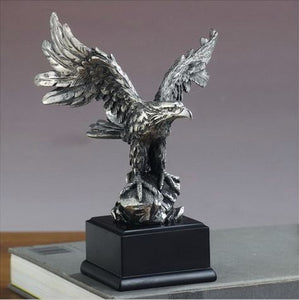 7.5" Pewter Eagle Statue - Wall Street Treasures