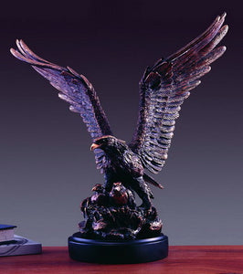 19" Eagle with Two Babies Statue - Wall Street Treasures