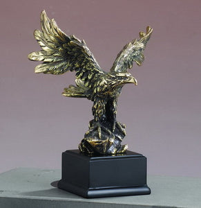 7.5" Antique Gold Eagle Statue - Wall Street Treasures