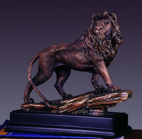 Statuette Lion En Bronze – Style Antique – 38 Cm / 10 Kg – Aubaho