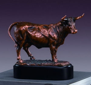9" Charolais Cow Statue - Wall Street Treasures