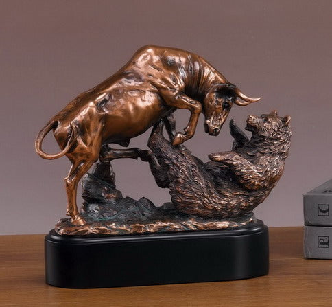 Bull Bear Statues Wall Street Stock Market Sculptures Wall bull-bear-statues-wall-street-stock-market-sculptures-wall