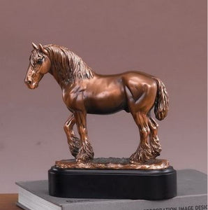 8.5" Shire Mare Horse Statue - Wall Street Treasures