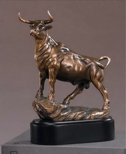 9.5" Wall Street Bull Statue - Wall Street Treasures