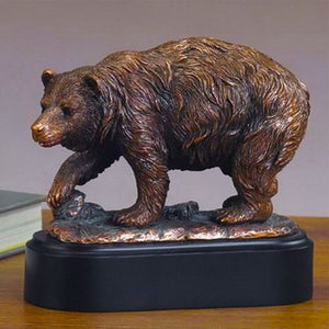6" Brown Bear Statue - Wall Street Treasures
