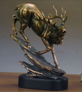 12.5" Elk Statue - Wall Street Treasures