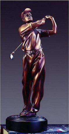 Golf Trophy - Bronzed Statue - 3 Sizes - 11.5