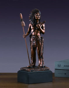 12" Native American Hero Statue - Wall Street Treasures
