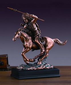 11" Indian Chief on Horse Statue - Wall Street Treasures