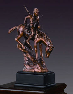 6.5" Native American on Horse Statue - Wall Street Treasures