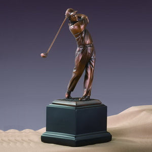 10.5" Driving Golf Statue - Trophy - Wall Street Treasures