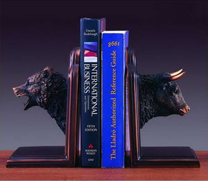 9" Bull and Bear Bookends - Wall Street Treasures