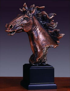 11" Horse Head Statue - Wall Street Treasures