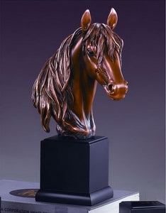14.5" Horse Head Statue - Wall Street Treasures