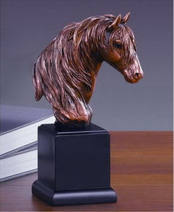 9" Horse Head Statue - Wall Street Treasures