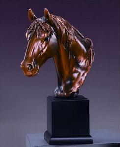 14" Horse Head Statue - Wall Street Treasures