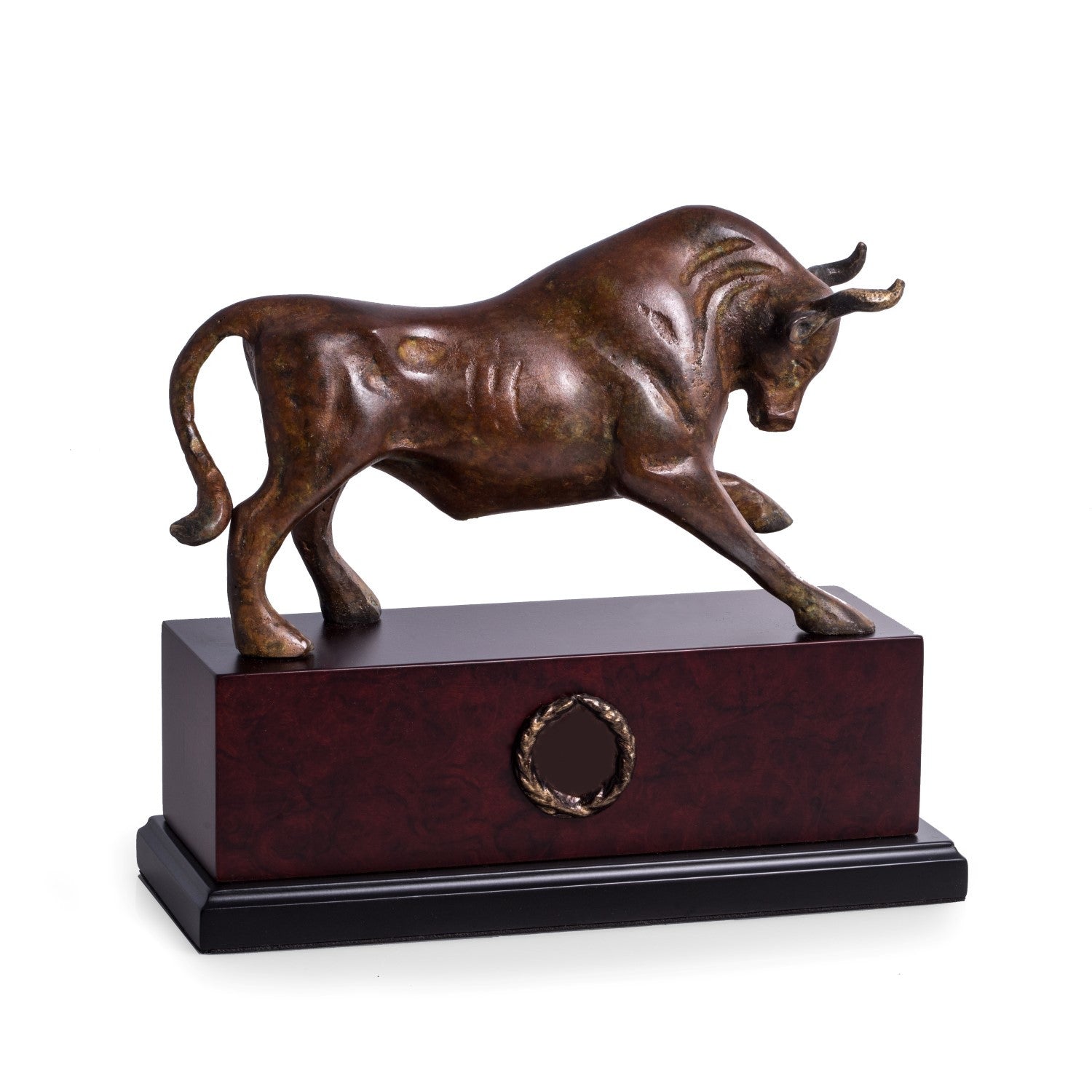 Wall Street Bull with Flamed Patina - Wall Street Treasures