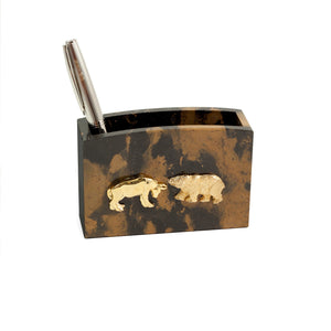 Wall Street Marble Pen and Pencil Box - Wall Street Treasures