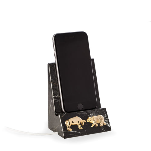 Wall Street Marble Cell Phone/Tablet Cradle - Wall Street Treasures