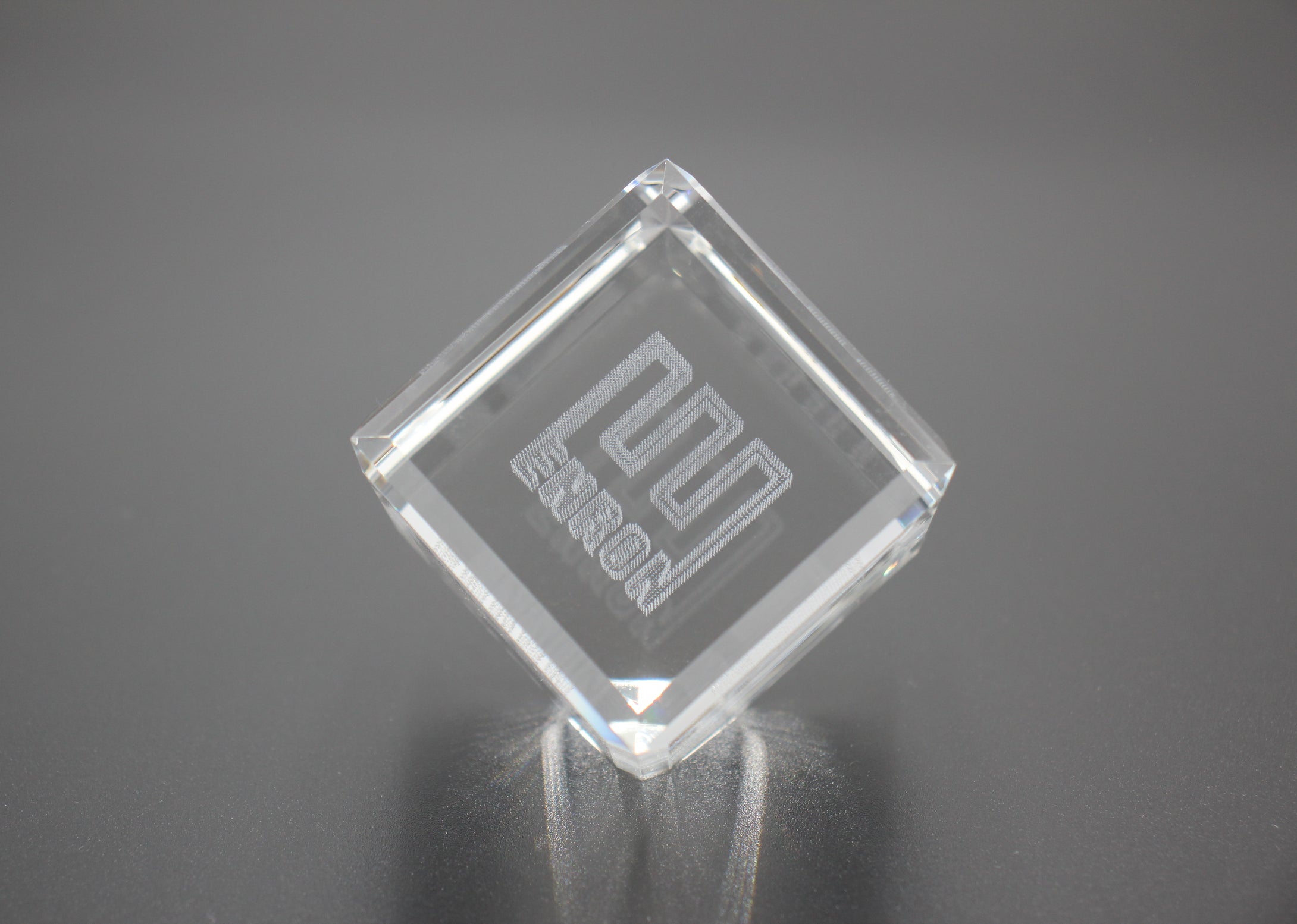 Enron Crystal Paperweight that can 