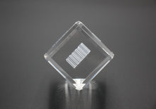 Load image into Gallery viewer, Enron Crystal Paperweight that can &quot;Stand on its Edge&quot; - 2&quot; - Wall Street Treasures
