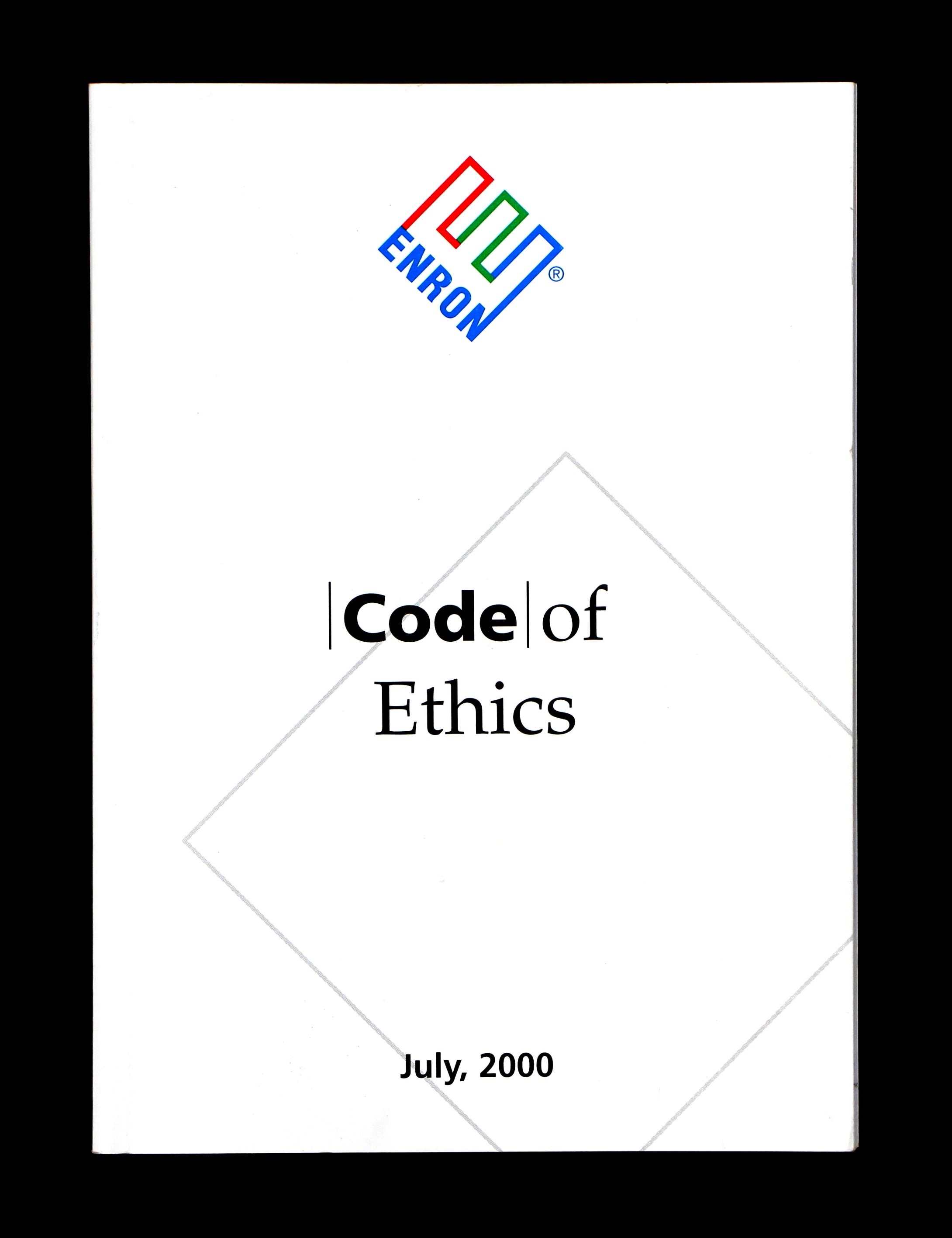 Enron Code of Ethics Booklet - Wall Street Treasures
