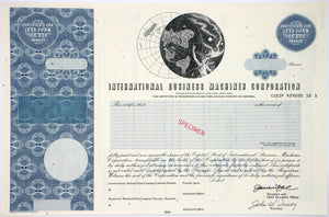 IBM International Business Machines Corporation Specimen Stock Certificate - 1980s - Wall Street Treasures