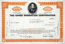 Load image into Gallery viewer, The Chase Manhattan Corporation Stock Certificate - 1970s