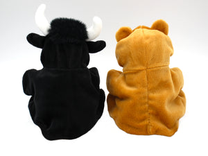 Bull and Bear Reversible Hand Puppet