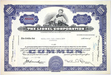 Load image into Gallery viewer, Lionel Corporation Stock Certificate - 1964 - Wall Street Treasures